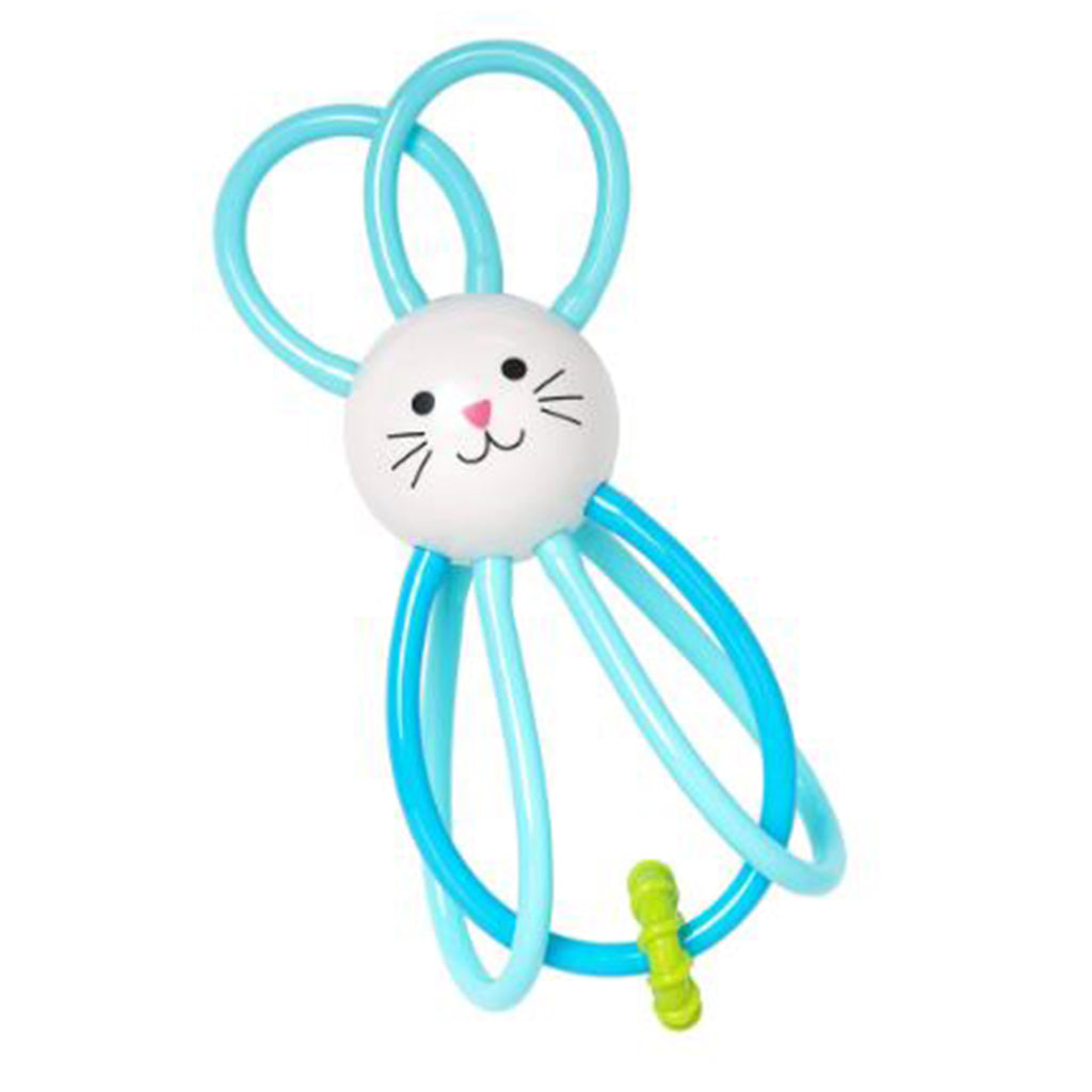Manhattan Toys Zoo Winkel Bunny Blue Rattle Activity Toy - Radar Toys