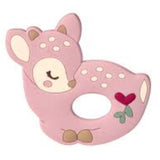 Douglas Farrah Pink Fawn Silicone Teether - Radar Toys