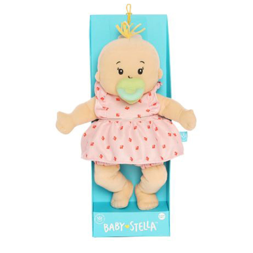 Manhattan Toys Baby Stella Peach With Blonde Hair 11 Inch Plush Doll - Radar Toys