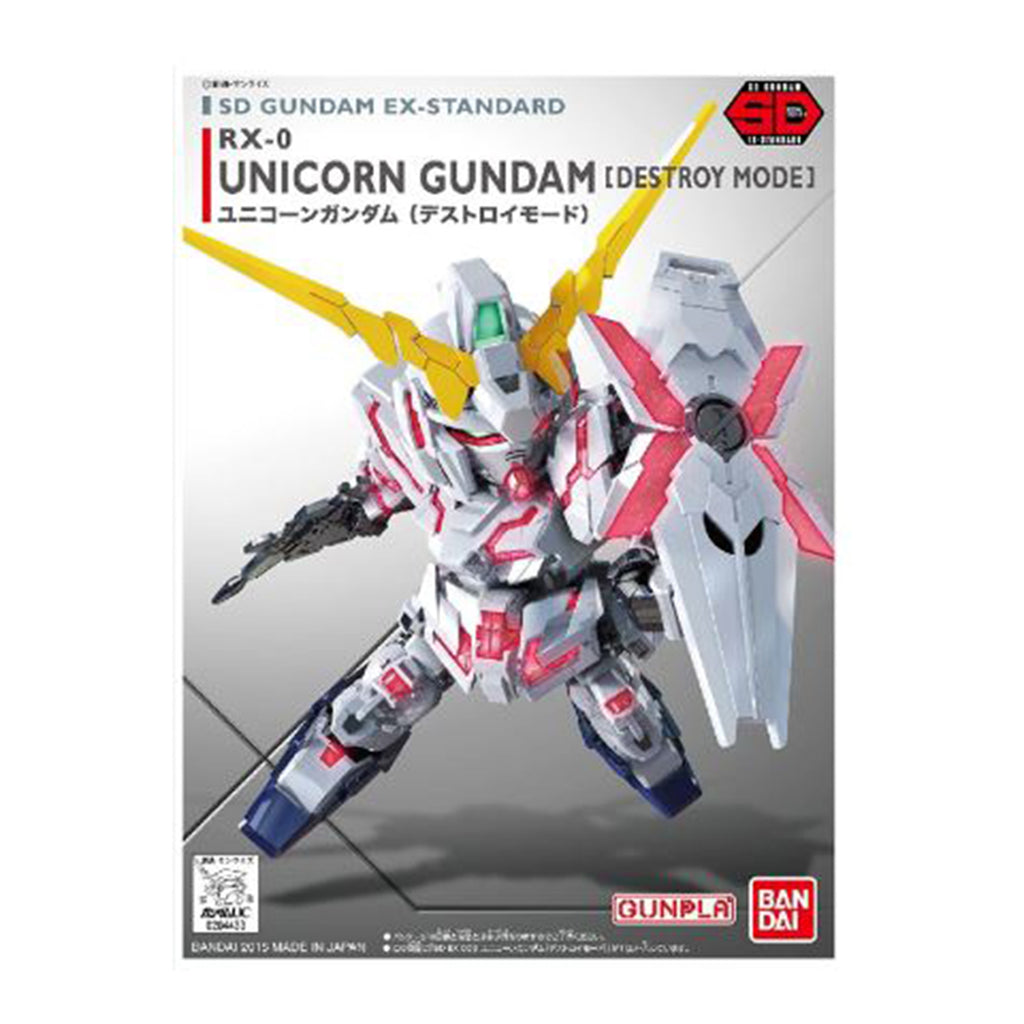 Bandai Gundam UC SD EX Standard 005 RX-0 Unicorn Gundam Destroy Mode Model Kit