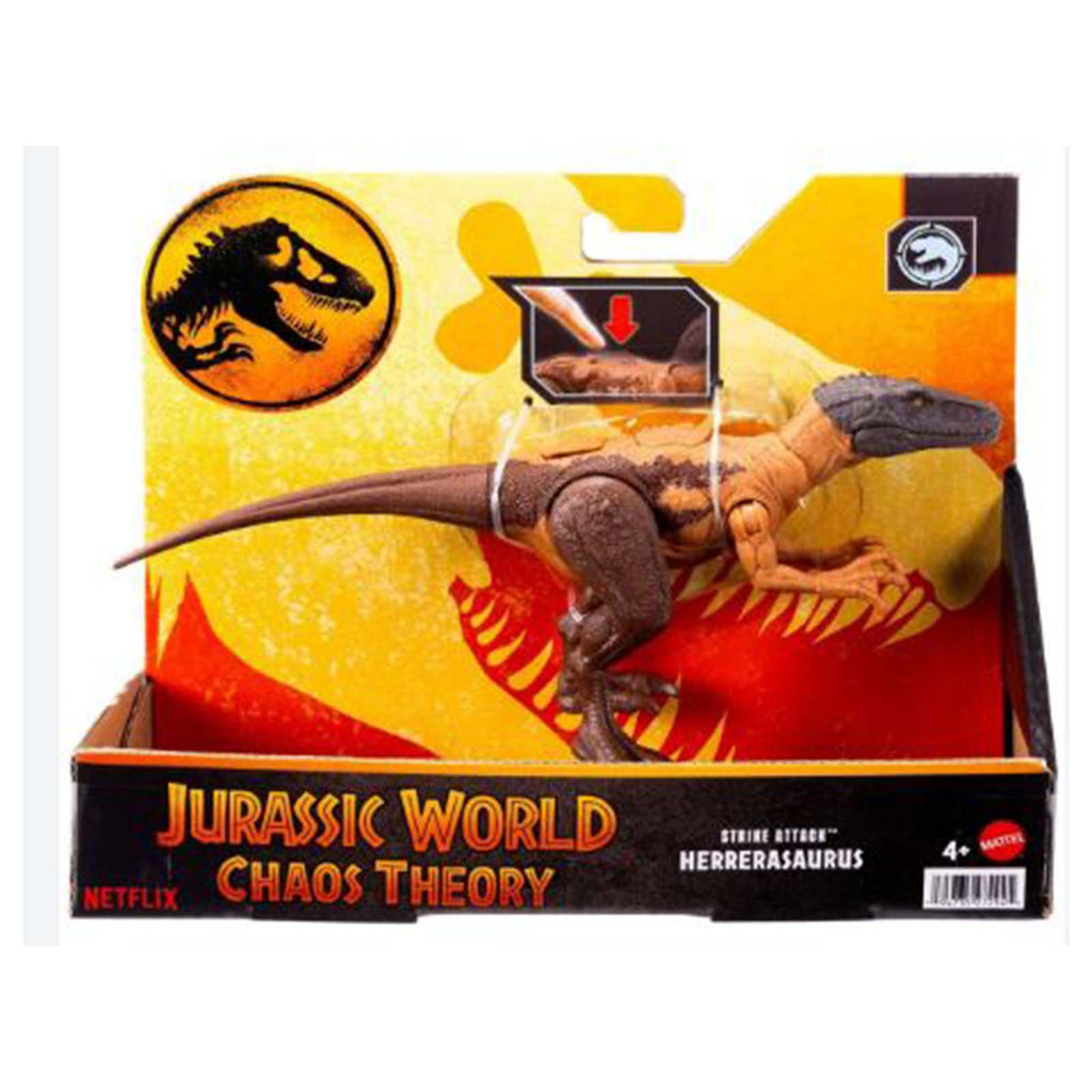 Mattel Jurassic World Chaos Theory Strike Attack Herrerasaurus Figure