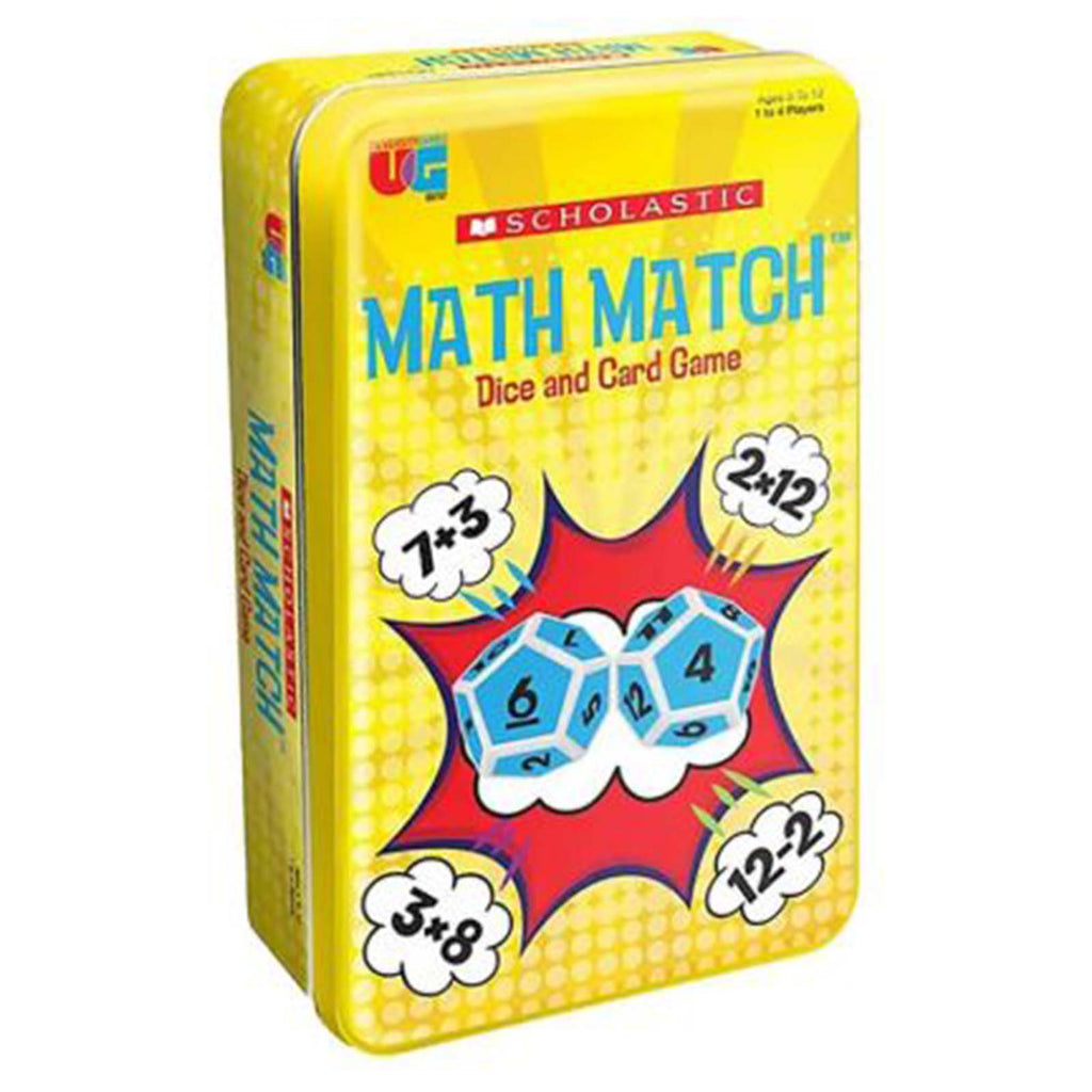 University Games Scholastic Math Match Tin Game - Radar Toys