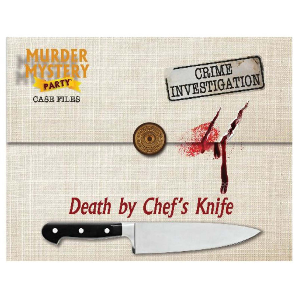 University Games Murder Mystery Party Case Files: Death by Chef's Knife Game - Radar Toys