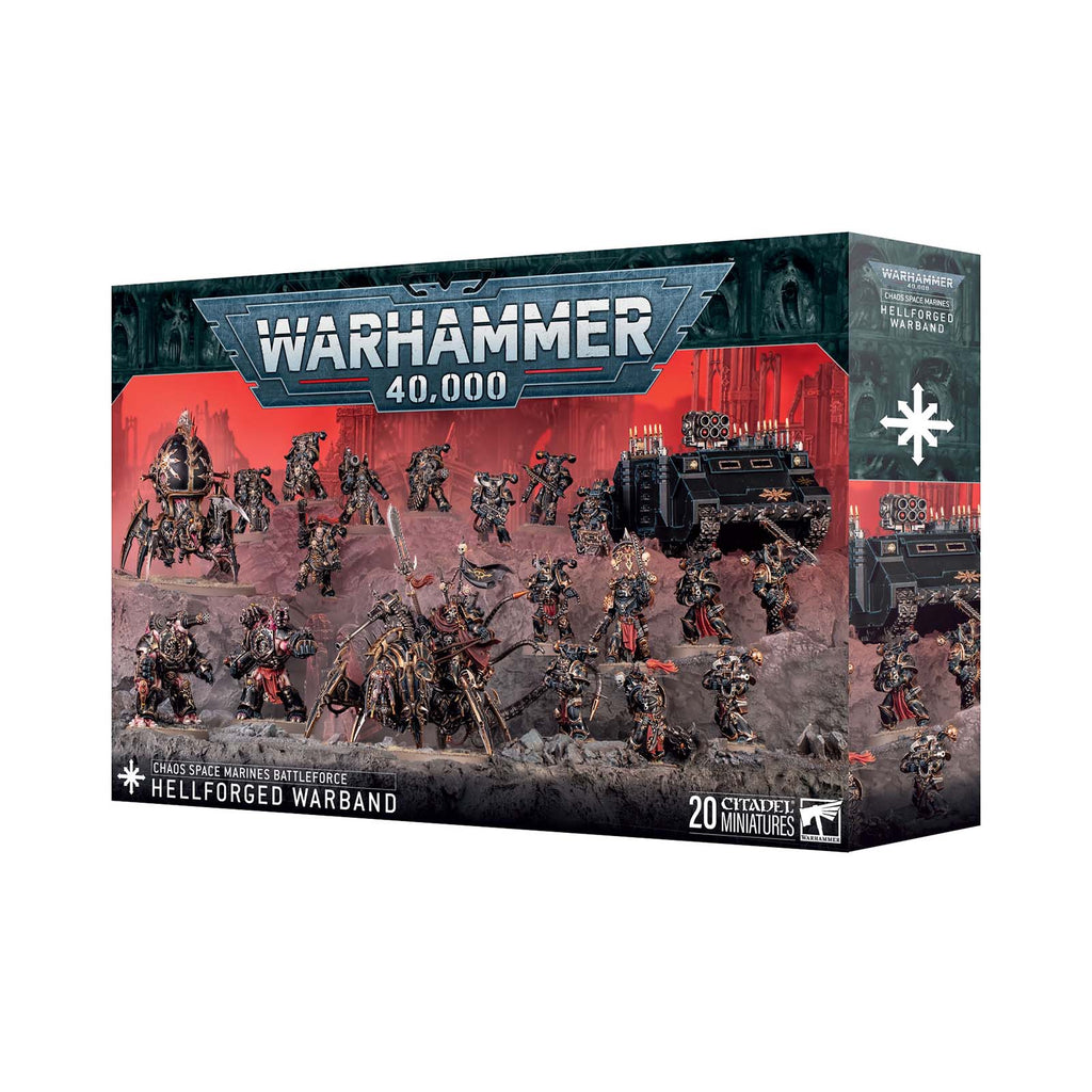 Warhammer 40,000 Chaos Space Marines Battleforce Hellforged Warband Building Set