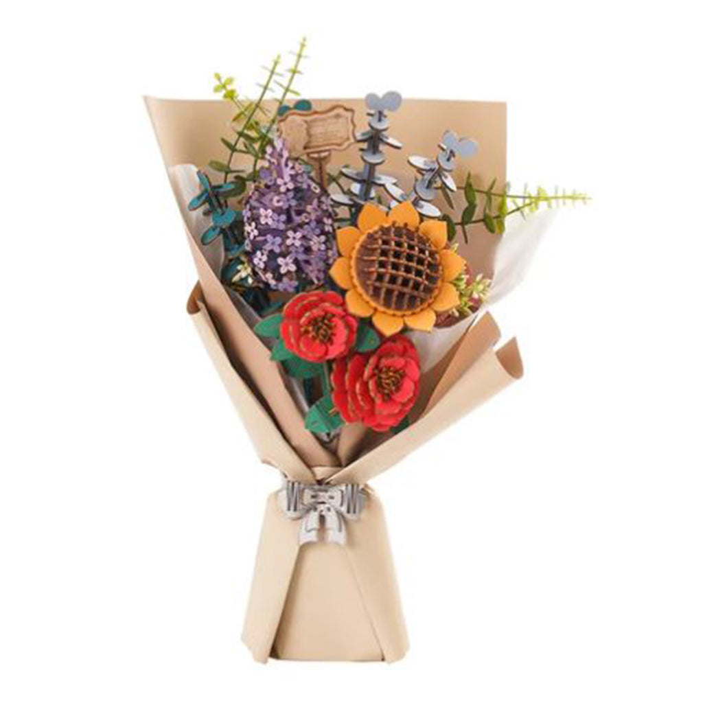 Robotime Rowood Romantic Flower Meanings Flower Bouquet Wooden Model Kit