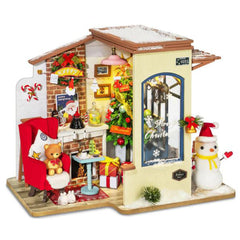 Robotime Rolife DIY Miniature House Christmas Snow House Wooden Model Kit - Radar Toys