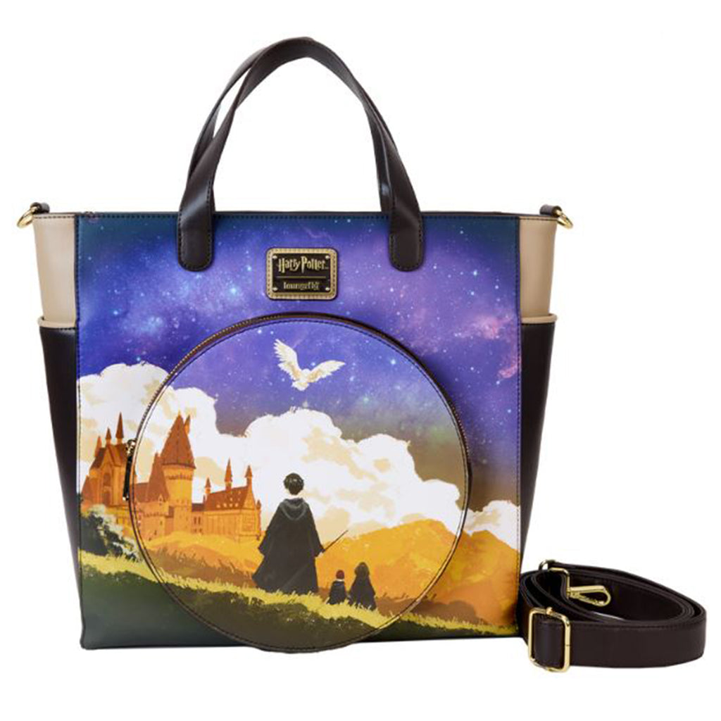 Loungefly Harry Potter Hogwarts Starry Sky Convertible Backpack And Tote - Radar Toys