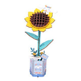 Hands Craft Sanrio Hello Kitty And Friends Cinnamoroll Sunflower DIY 3D Wooden Flower Puzzle - Radar Toys