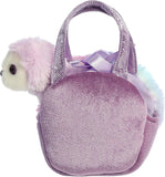 Aurora Fancy Pals Sweets Rainbow Purple Pet Carrier 6 Inch Plush - Radar Toys