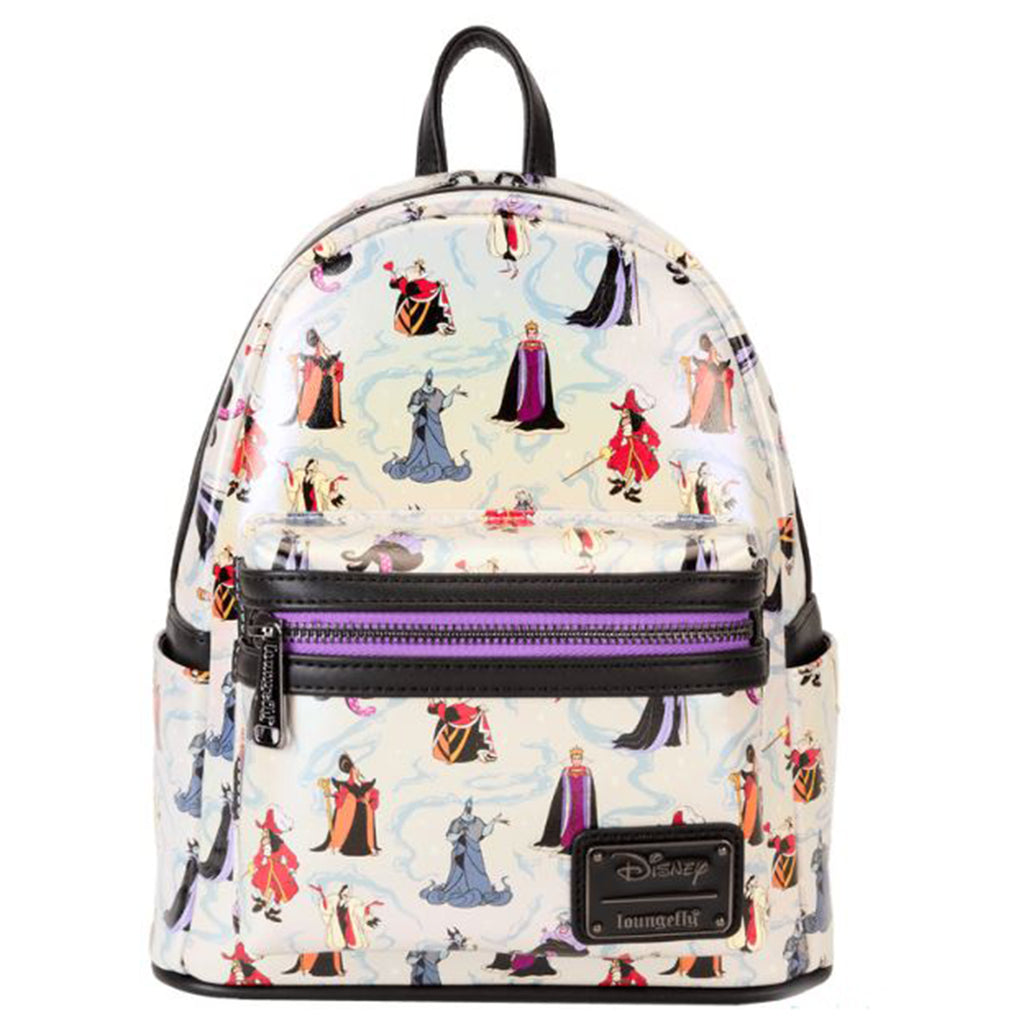 Loungefly Disney Villains Iridescent All Over Print Mini Backpack - Radar Toys