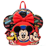 Loungefly Disney Mickey And Friends Classic All Over Print Mini Backpack With Ear Headband - Radar Toys