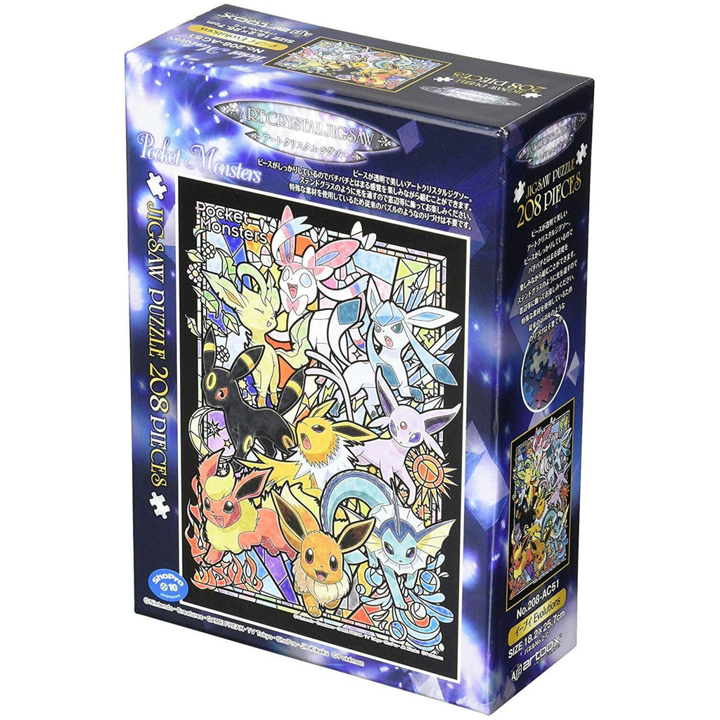 Ensky Pokemon Eevee Evolutions 208 Piece Art Crystal Jigsaw Puzzle