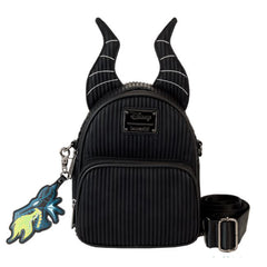 Loungefly Disney Sleeping Beauty Maleficent Dragon Convertible Mini Backpack Crossbody Bag - Radar Toys