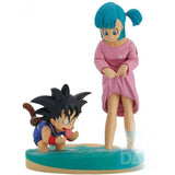 Bandai Dragon Ball Revible Moment Son Goku And Bulma Dragon History Ichibansho Figure - Radar Toys