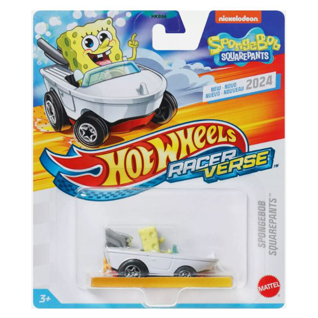 Mattel Hot Wheels Racer Verse SpongeBob SquarePants Diecast Vehicle
