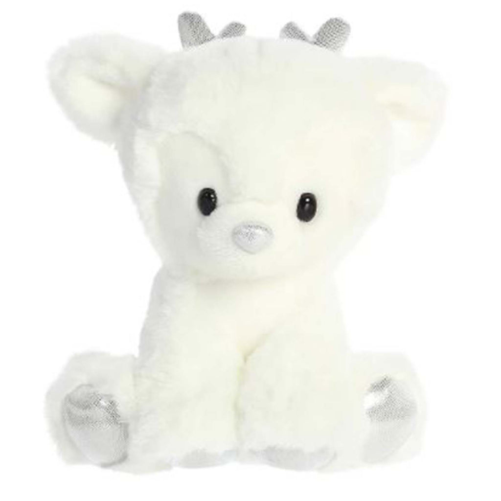 Aurora Dashing Reindeer White 8 Inch Plush