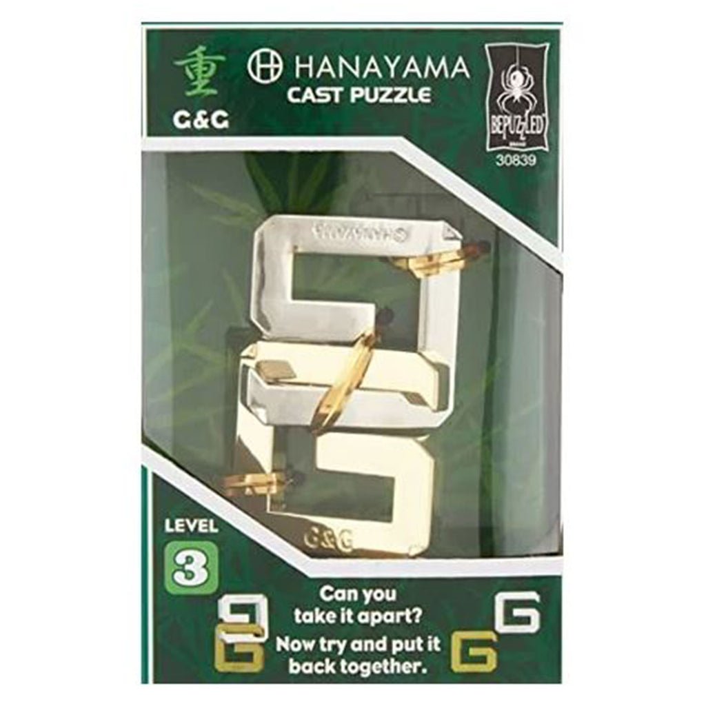 Hanayama Level 3 C And C Brain Teaser Cast Puzzle - Radar Toys