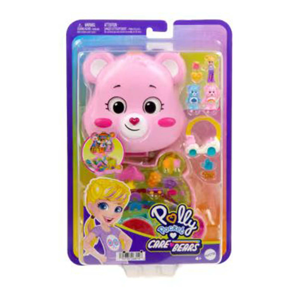 Mattel Polly Pocket Care Bears Compact Miniature Figure Set
