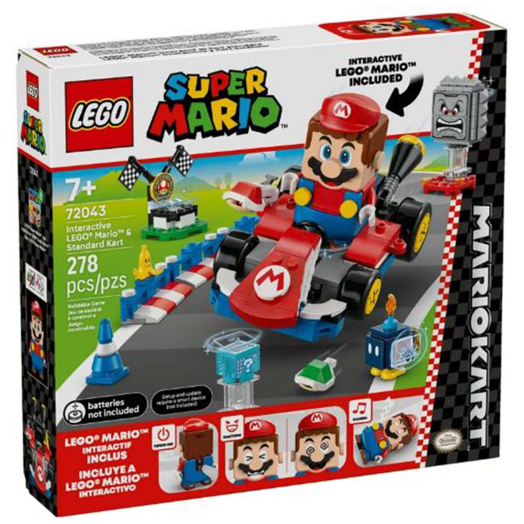 LEGO® Super Mario Interactive LEGO Mario And Standard Kart Building Set 72043