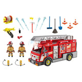 Playmobil City Action Fire Truck Flashing Lights Building Set 71233 - Radar Toys