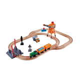 Hape Crossing And Crane Playset - Radar Toys