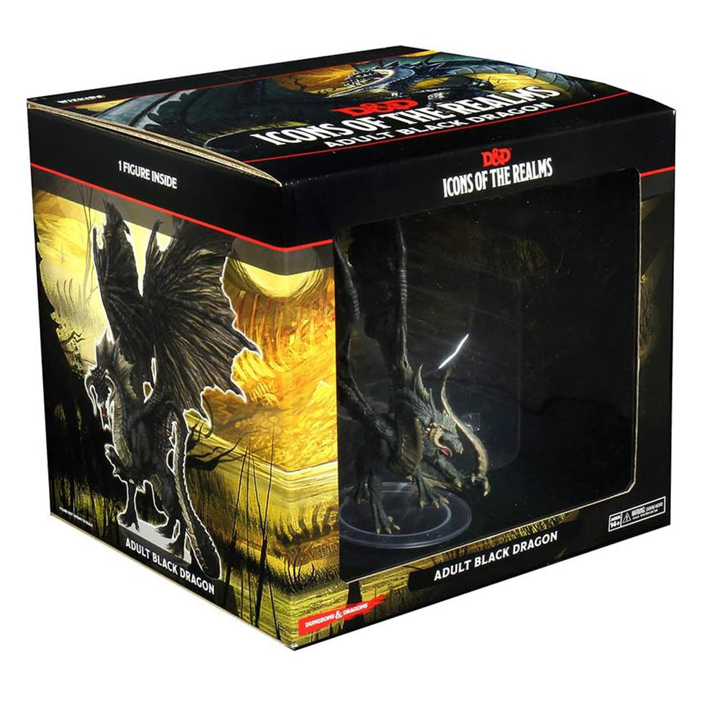 WizKids Dungeons And Dragons Icons Of The Realm Adult Black Dragon Figure