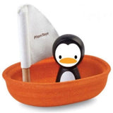Plan Toys Sailing Boat Penguin Wooden Toy - Radar Toys