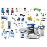 Playmobil Police Command Center With Prison Building Set 6919 - Radar Toys
