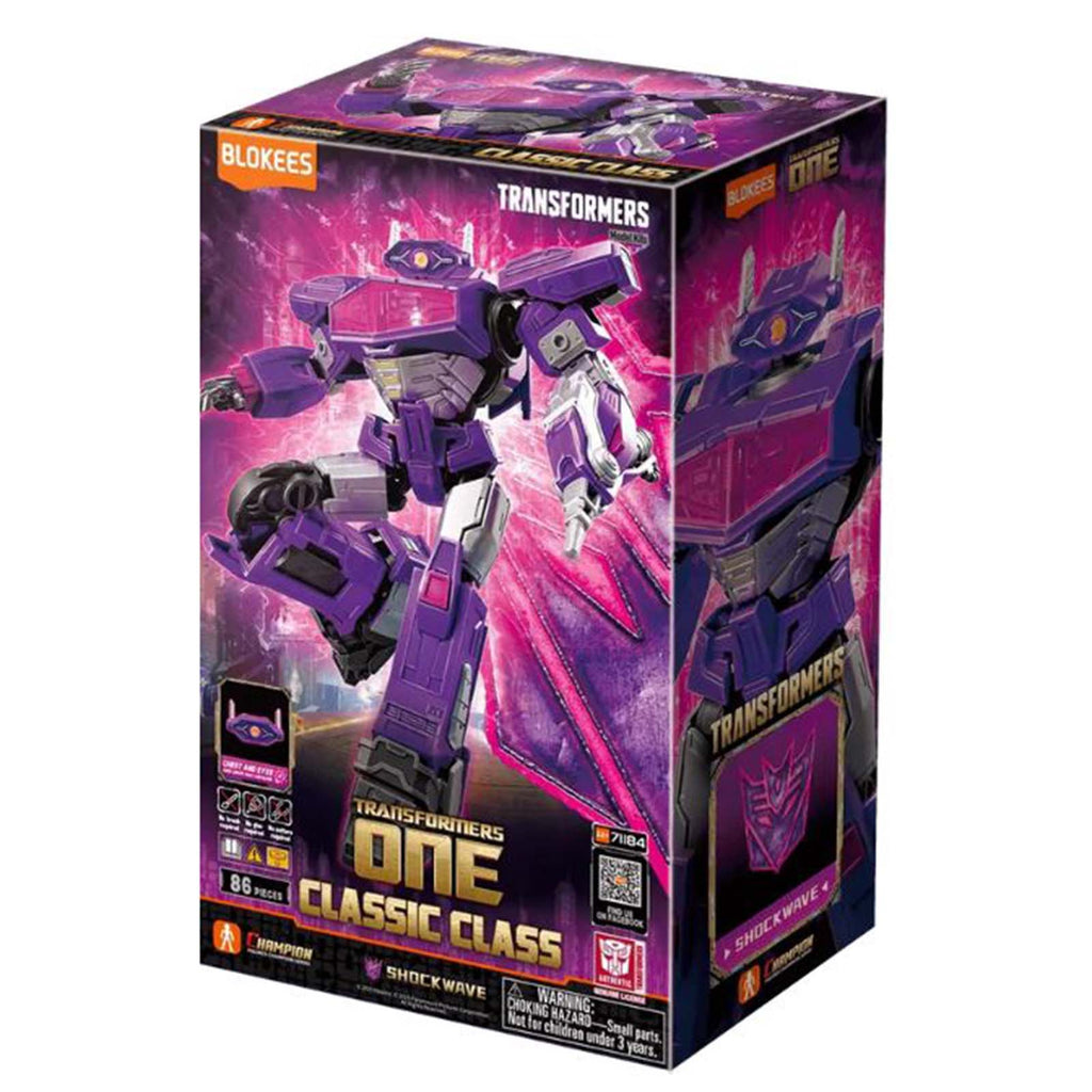 Blokees Transformers One Classic Class Shockwave 86 Piece Model Kit - Radar Toys