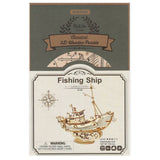 Robotime Fishing Ship Wooden Model Kit - Radar Toys