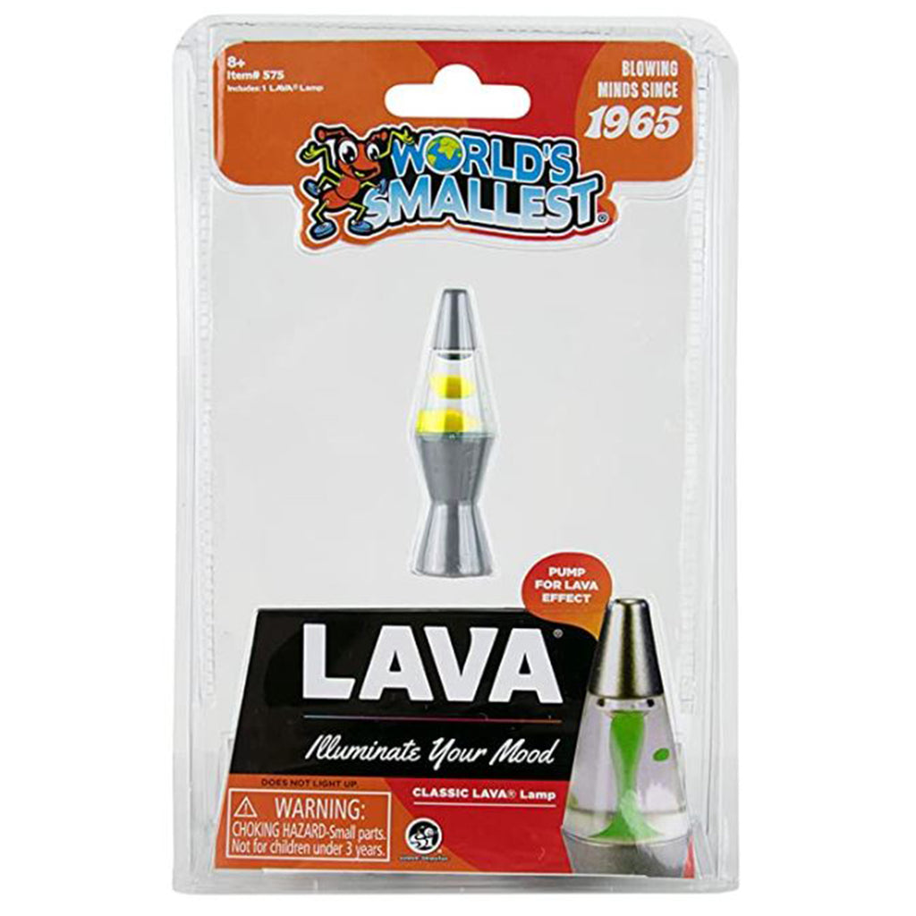 Super Impulse World's Smallest Yellow Lava Lamp Figure - Radar Toys