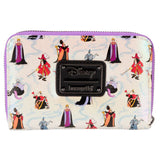 Loungefly Disney Villains Iridescent All Over Print Zip Around Wallet - Radar Toys