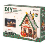 Robotime Rolife DIY Miniature House Twinkling Christmas House Wooden Model Kit - Radar Toys