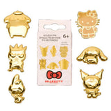 Loungefly Sanrio Hello Kitty And Friends 50th Anniversary Gold Single Blind Boxed Pin - Radar Toys