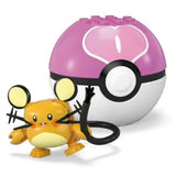 MEGA Pokemon Dedenne With Love Ball Building Set - Radar Toys