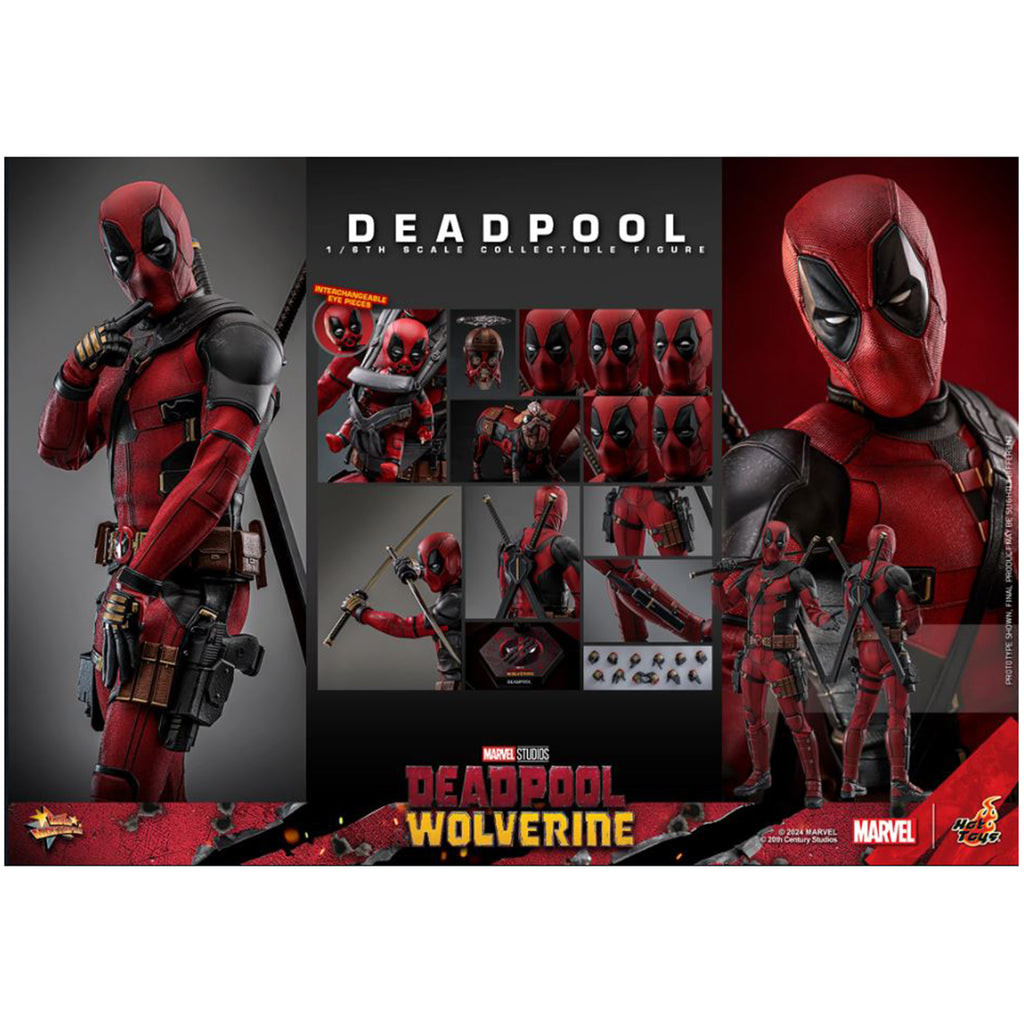 Hot Toys Deadpool Wolverine Deadpool Sixth Scale Action Figure - Radar Toys