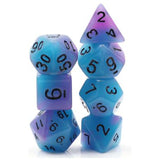 Foam Brain Supernova Glow In The Dark 7 Piece Dice Set - Radar Toys