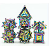 Foam Brain Warriors Flail Mystic Metal 7 Piece Dice Set - Radar Toys