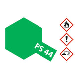 Tamiya Color For Polycarbonate PS-44 Translucent Green 100mL Spray Paint Can TAM86044 - Radar Toys