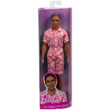 Mattel Barbie Brunette Pink And White Jumpsuit Ken Doll - Radar Toys