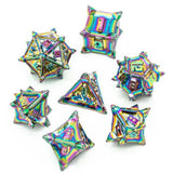 Foam Brain Warriors Flail Mystic Metal 7 Piece Dice Set - Radar Toys
