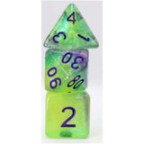 Foam Brain Luminescent Jellyfish Glow In The Dark 7 Piece Dice Set - Radar Toys