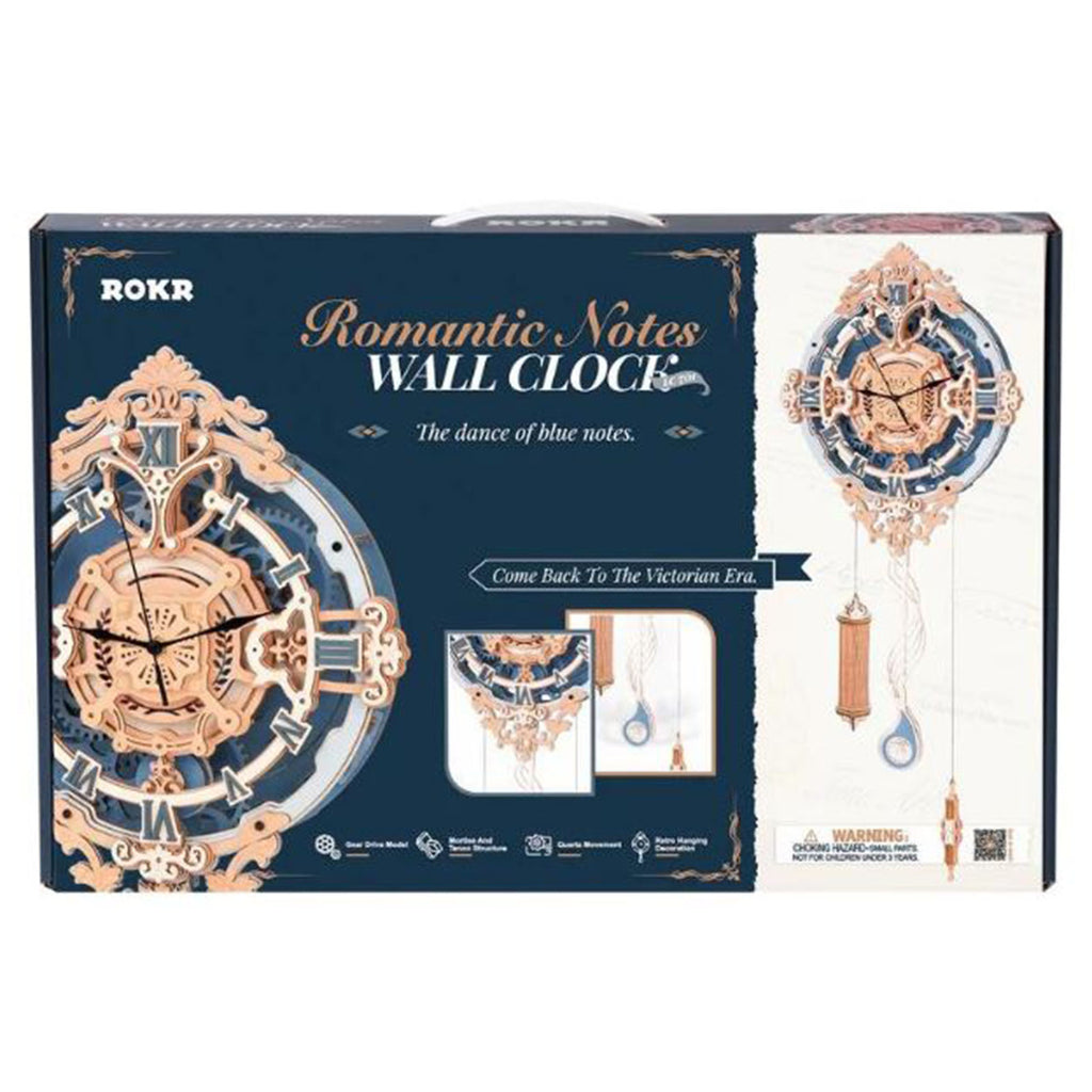 Robotime Rokr Romantic Notes Wall Clock Building Set