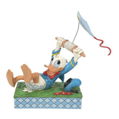 Enesco Disney Traditions A Flying Duck Donald With Kite Decorative Figurine 6014314 - Radar Toys