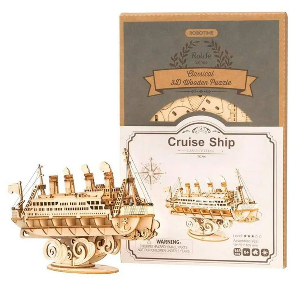 Robotime Rolife Cruise Ship 3D Wooden Puzzle - Radar Toys