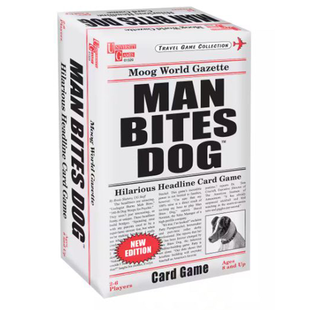 University Games Man Bites Dog Hilarious Headline Card Game