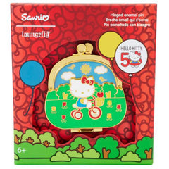 Loungefly Sanrio Hello Kitty 50th Anniversary Coin Bag 3 Inch Collector Box Pin - Radar Toys