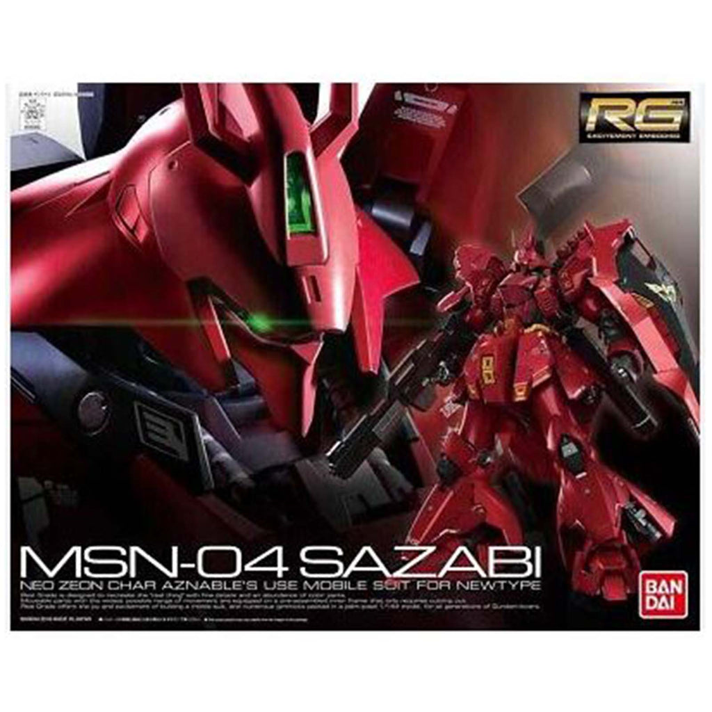Bandai Char's Counterattack RG MSN-04 Sazabi 1:144 Scale Model Kit
