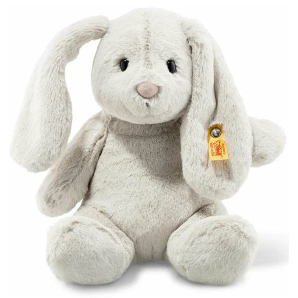 Steiff Hoppie Rabbit Light Grey 12 Inch Plush Figure