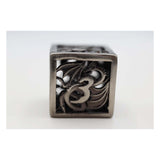 Foam Brain Dragon Essence Silver Hollow Metal RPG Dice Set - Radar Toys